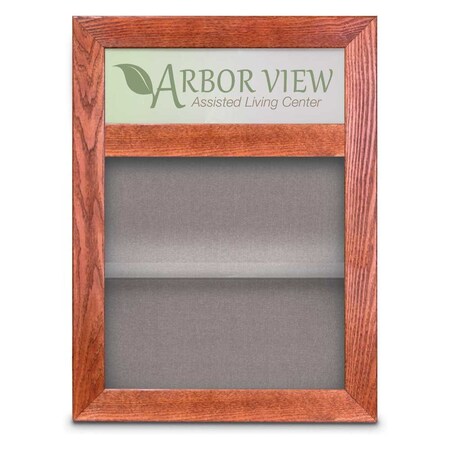 United Visual Products Outdoor Enclosed Combo Board, 48"x36", Gold Frame/Black & Forbo UVCB4836ODG-BLACK-FORBO